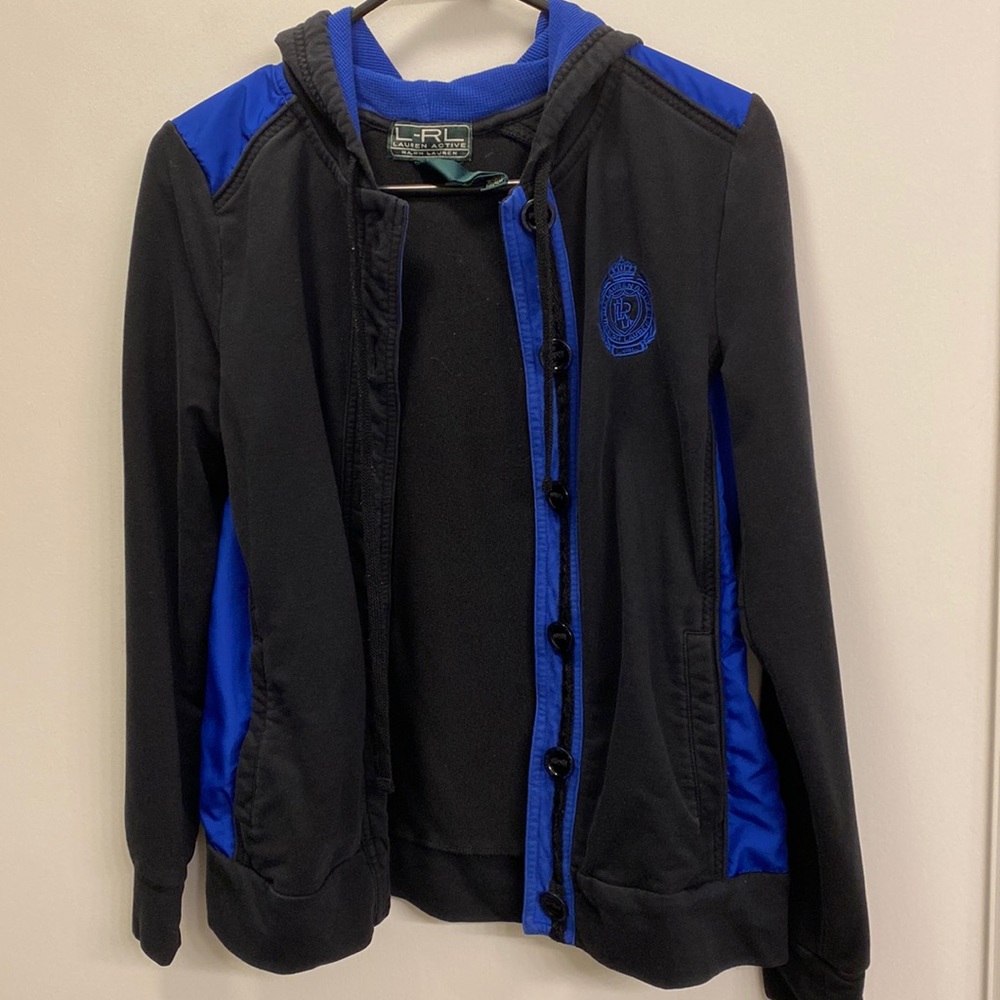 Blue and black Lauren Active Ralph Lauren hoodie
